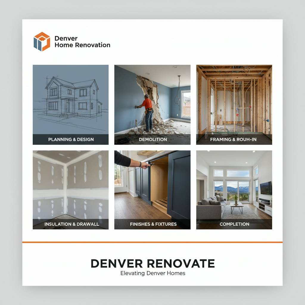 Phase-by-phase walkthrough of a typical renovation