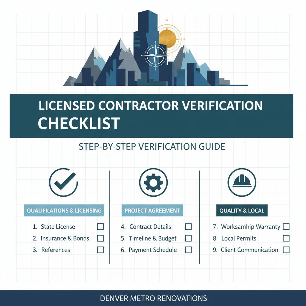 Step-by-step licensed contractor verification checklist
