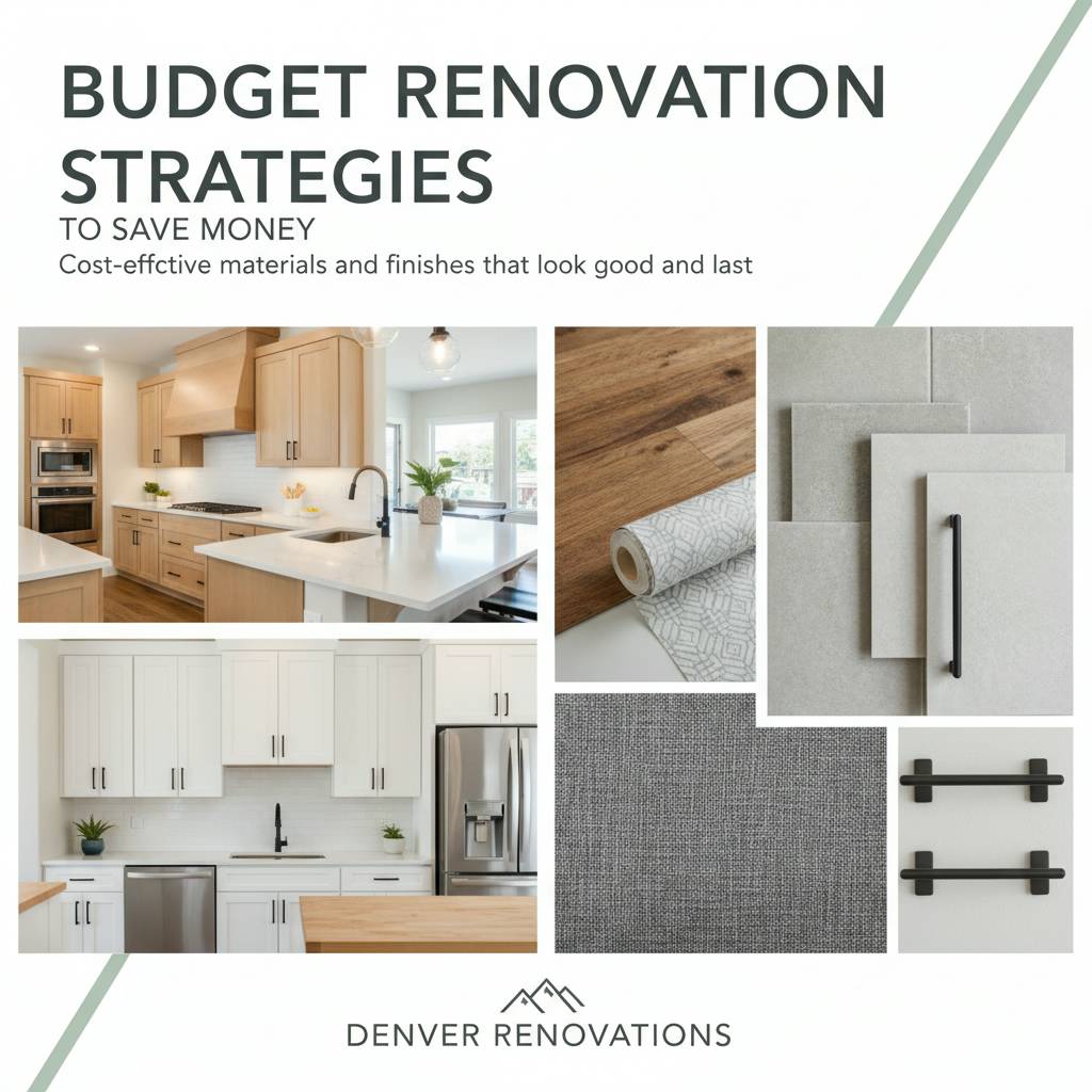 Cost-effective materials and finishes that look good and last